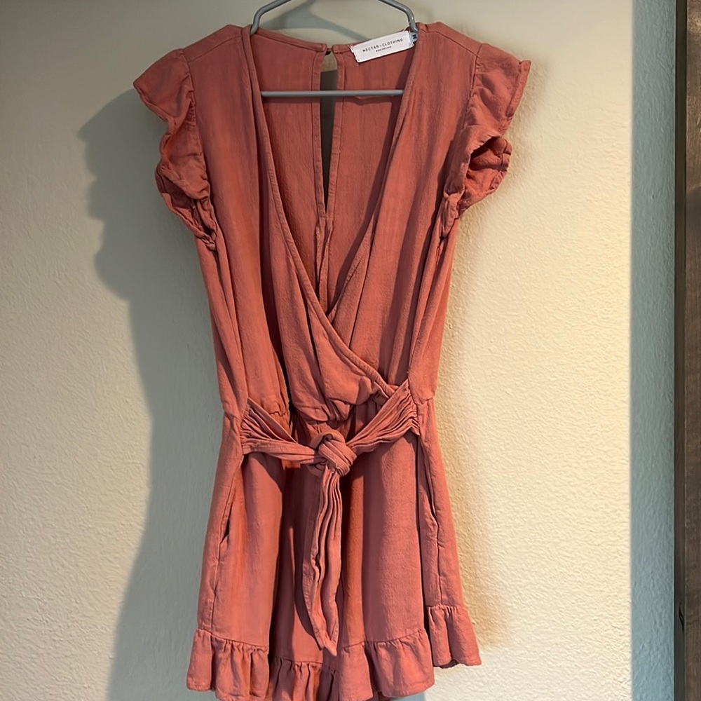 Blush Romper (2inch inseam)